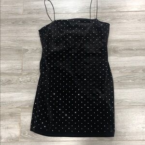 H&M Black Mini Dress with Sparkling Accents